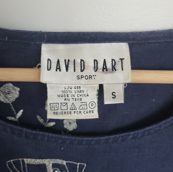 Vintage Linen Embroidered Dress - Picture 5 of 7